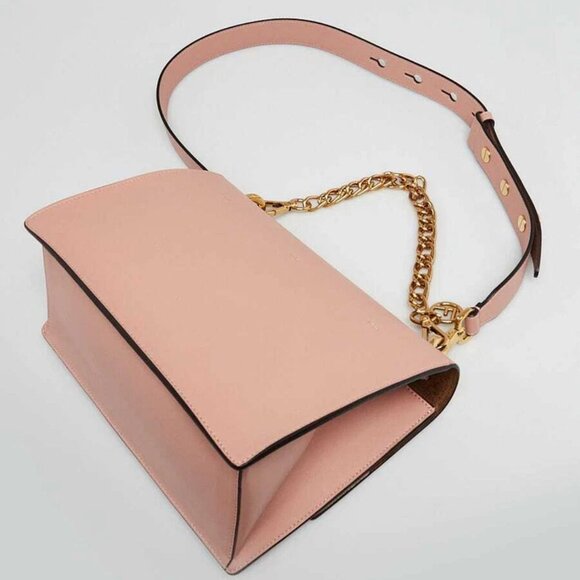 Fendi Pink Smooth Leather Kan U Shoulder Bag 8BT313 - Picture 8 of 12